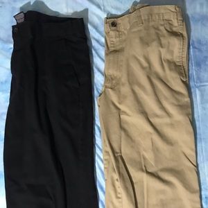 2 George black and badge uniform/dress pants